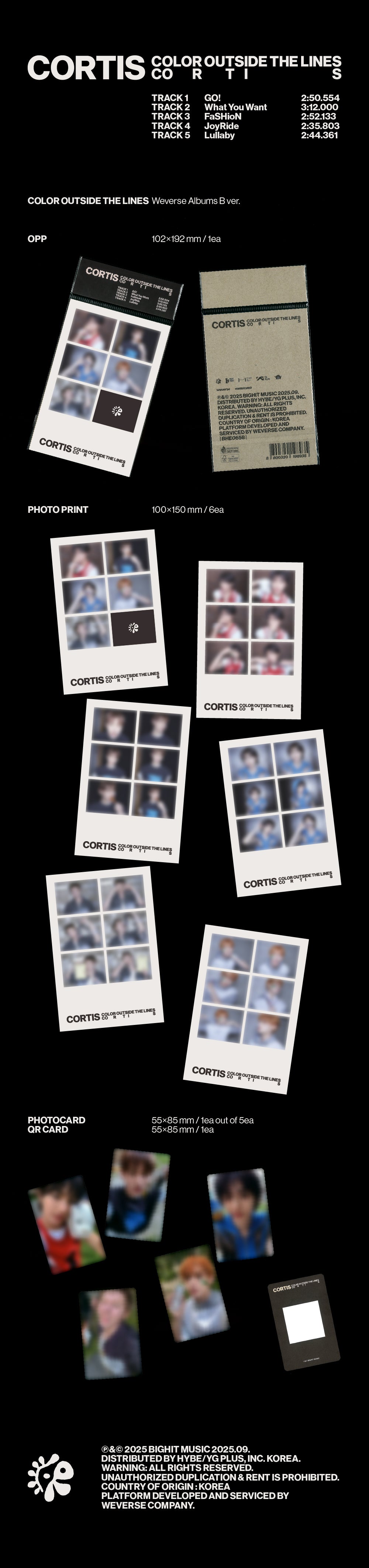 CORTIS The 1ST EP [COLOR OUTSIDE THE LINES] WEVERSE VER.