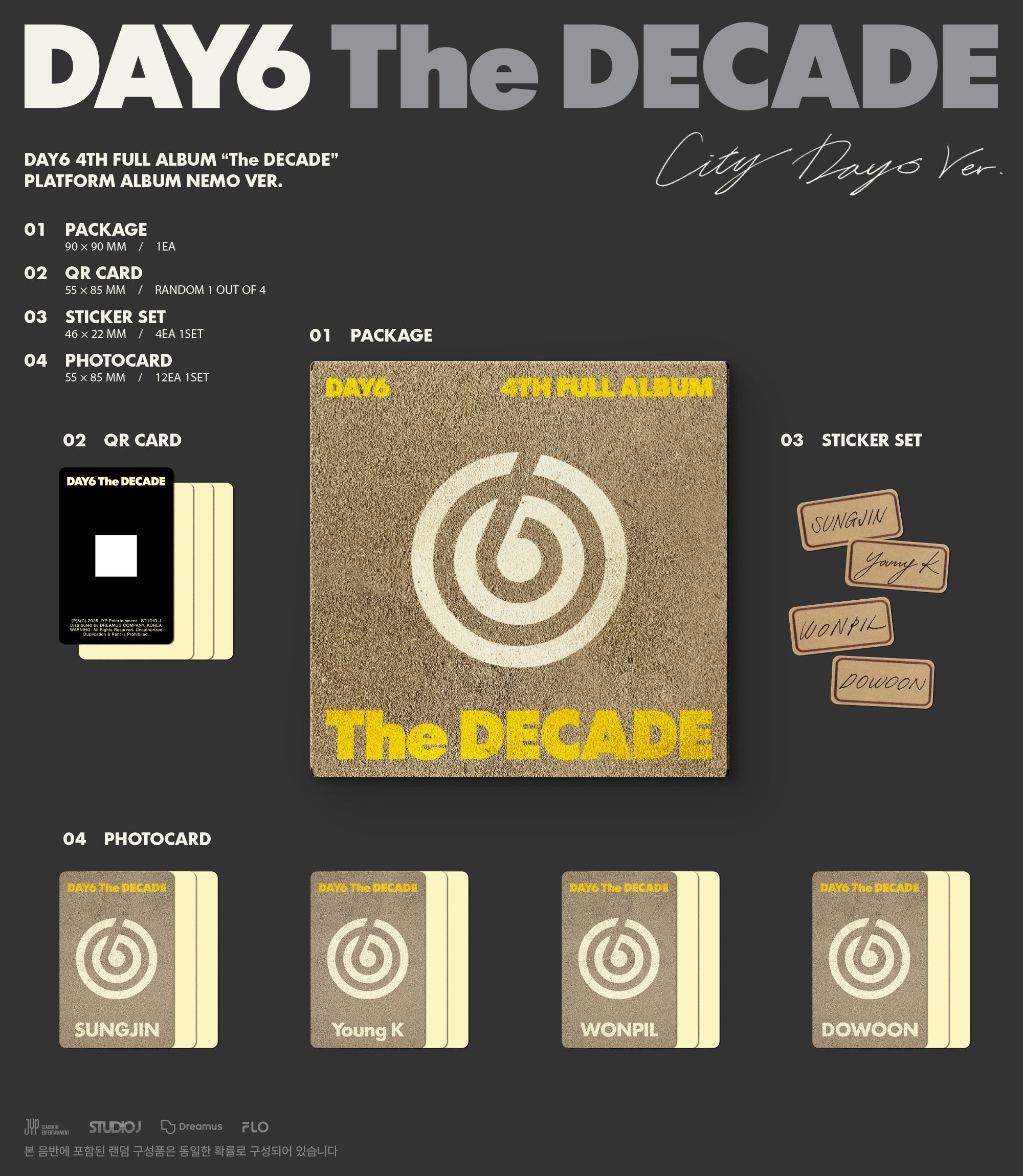 DAY6 4TH FULL ALBUM [THE DECADE] PLATFORM VER. (NEMO VER)