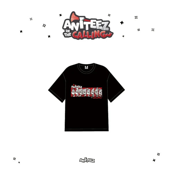 ATEEZ ANITEEZ IN THE CALLING OFFICIAL MD T SHIRT BLACK