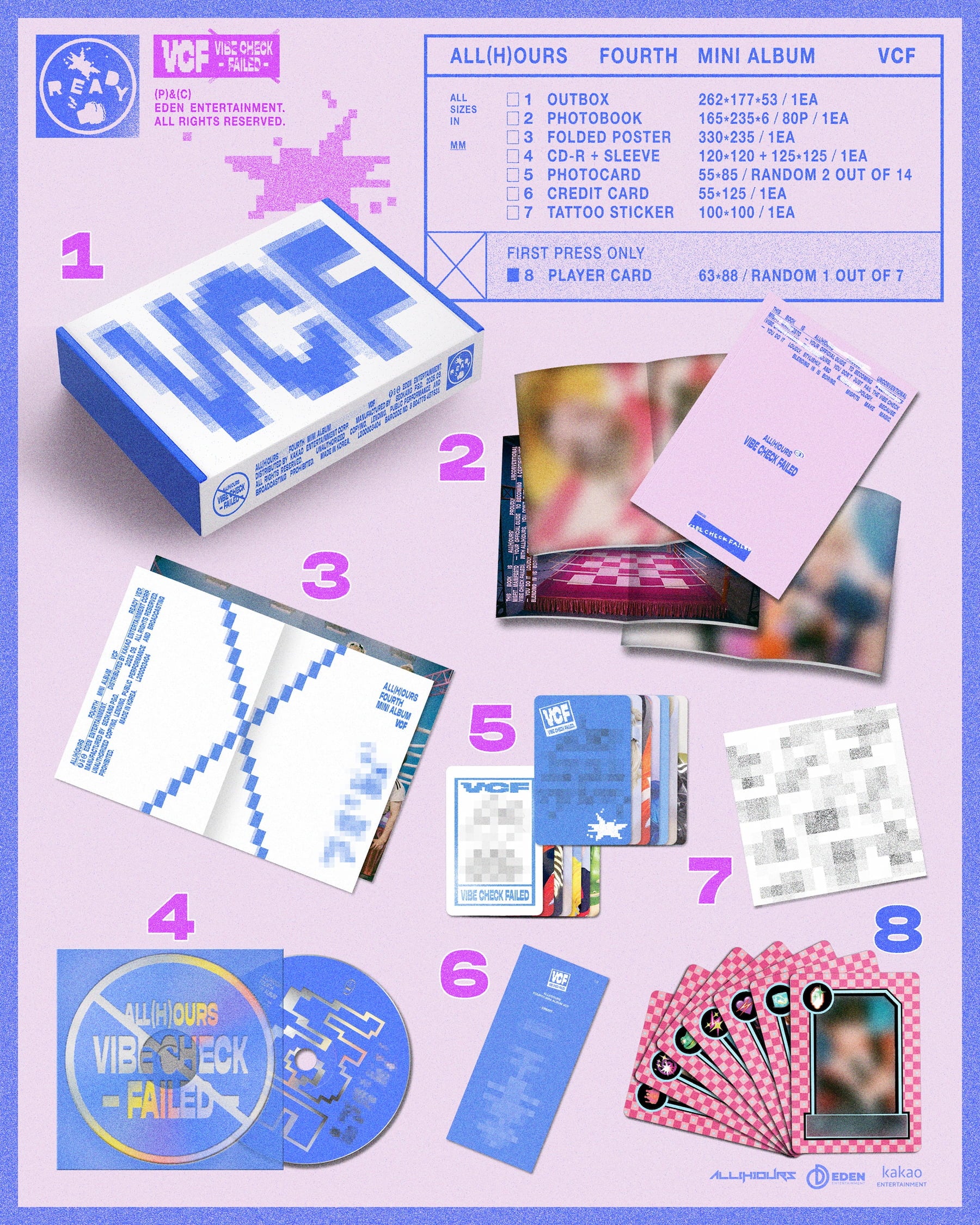 ALL(H)OURS MINI 4TH ALBUM [VCF]