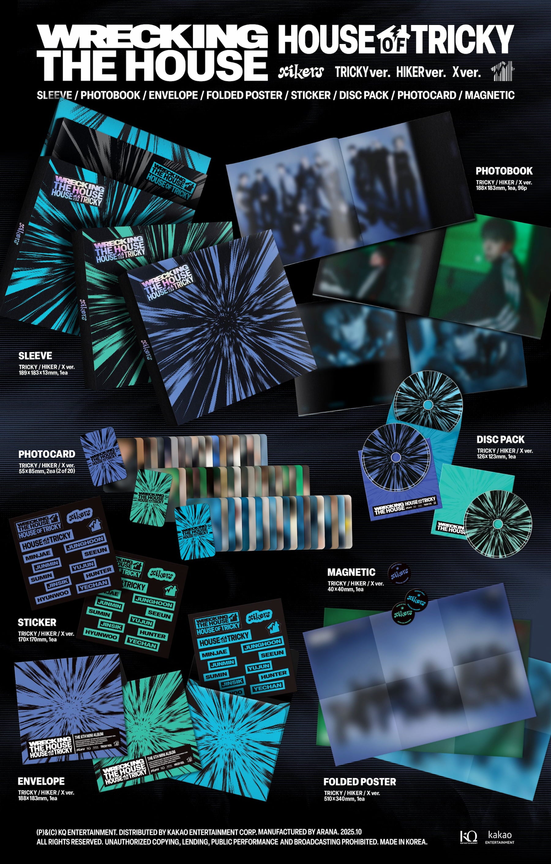 XIKERS 6TH MINI ALBUM  [HOUSE OF TRICKY: WERECKING THE HOUSE]