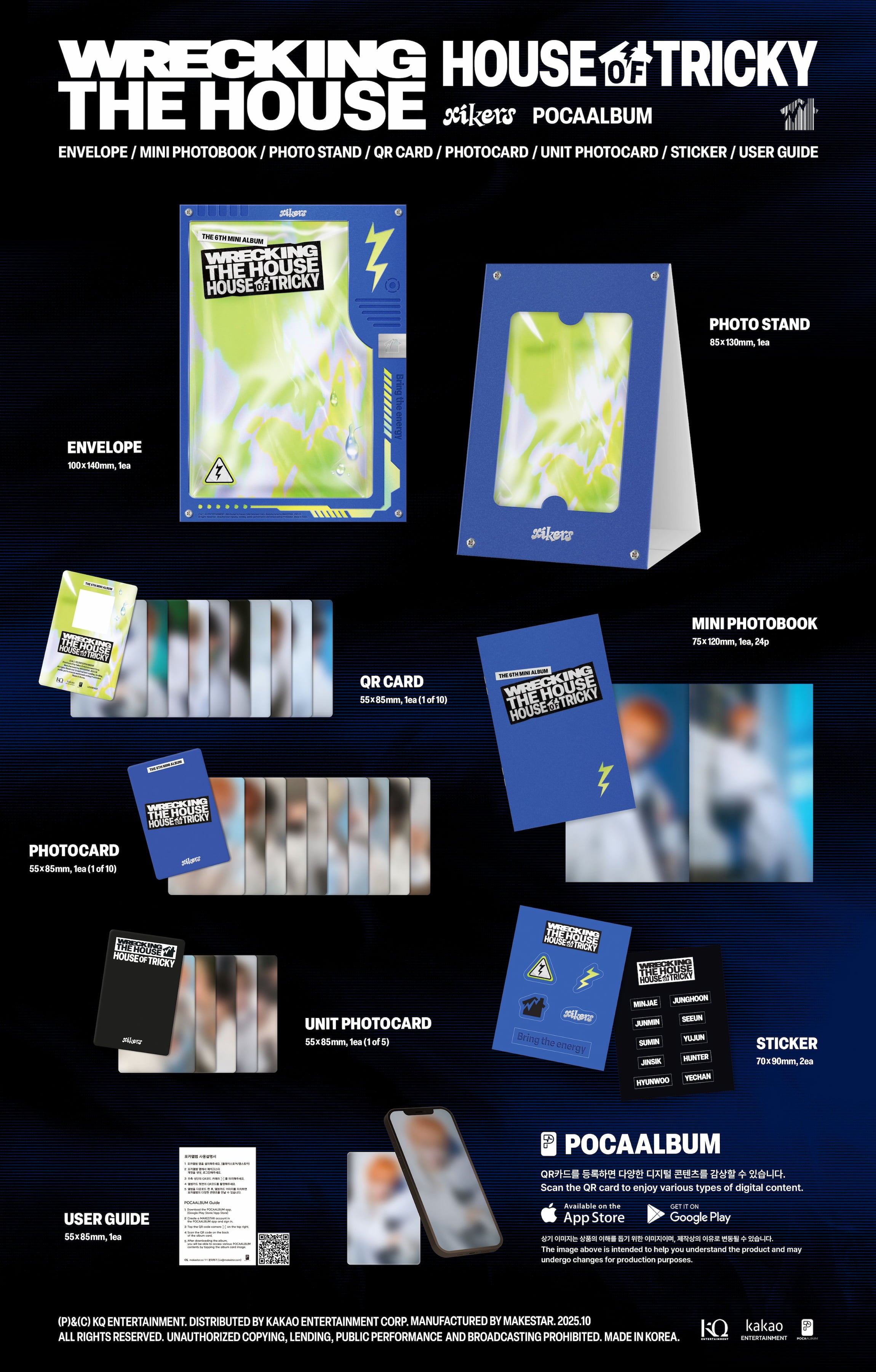 XIKERS 6TH MINI ALBUM  [HOUSE OF TRICKY: WERECKING THE HOUSE] POCAALBUM VER.