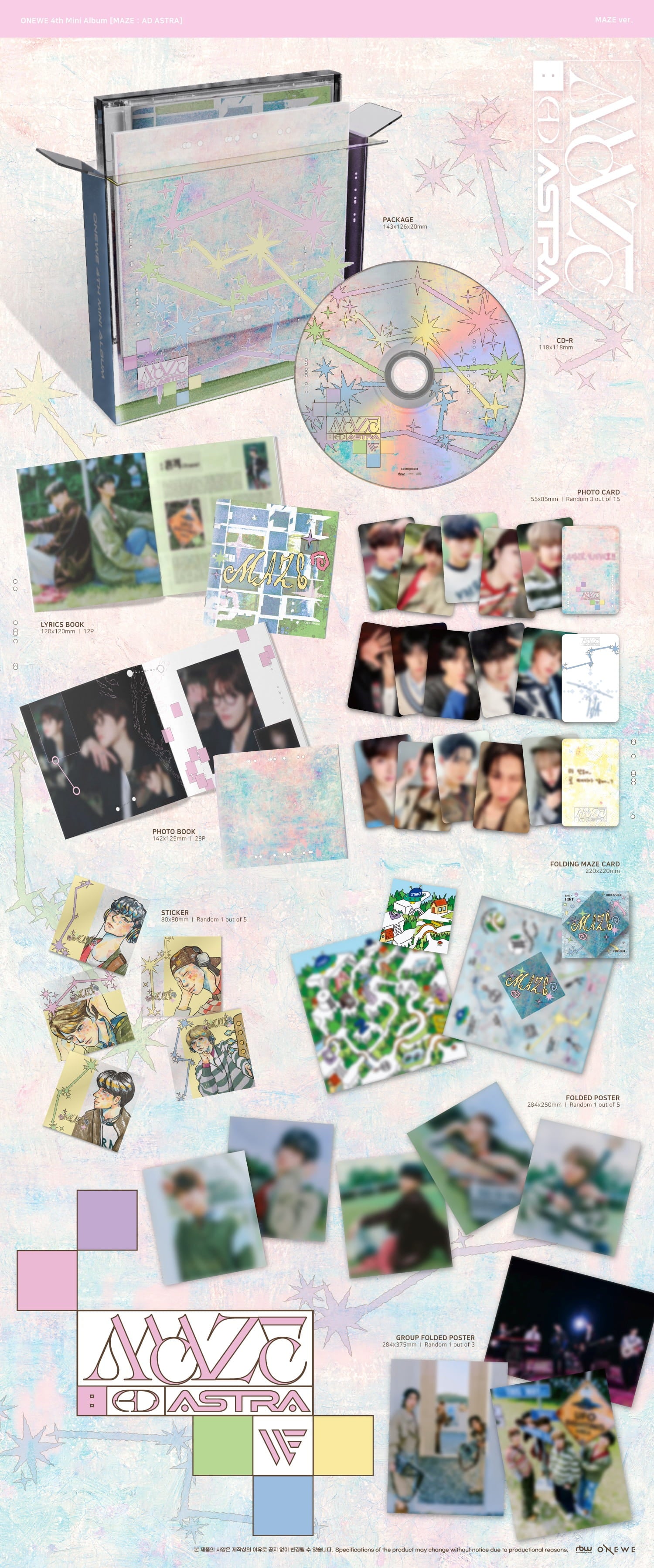 ONEWE 4TH MINI ALBUM [MAZE: AD ASTRA] MAZE VER.