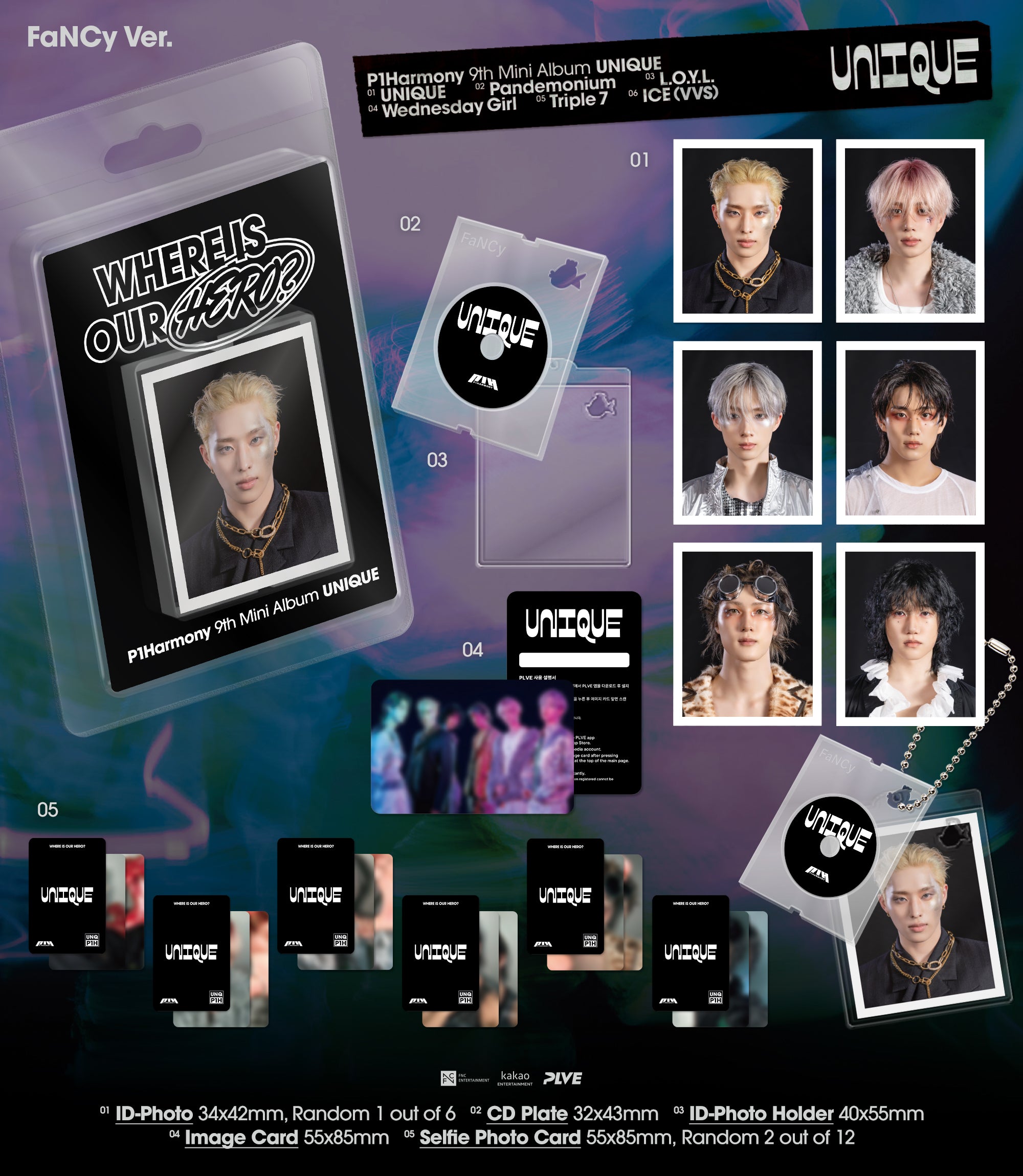 P1HARMONY 9TH MINI ALBUM [UNIQUE] FaNCY VER.
