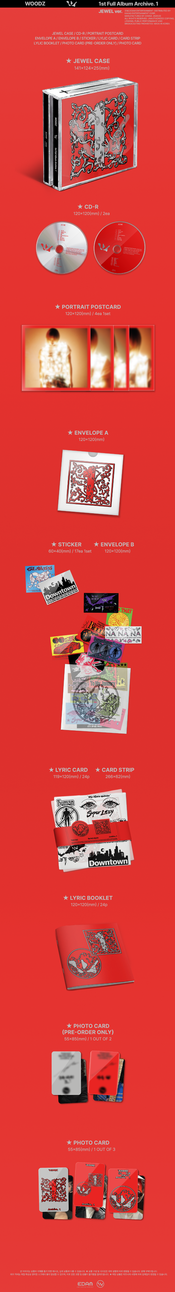 WOODZ 1ST FULL ALBUM [ARCHIVE.1] JEWEL VER.