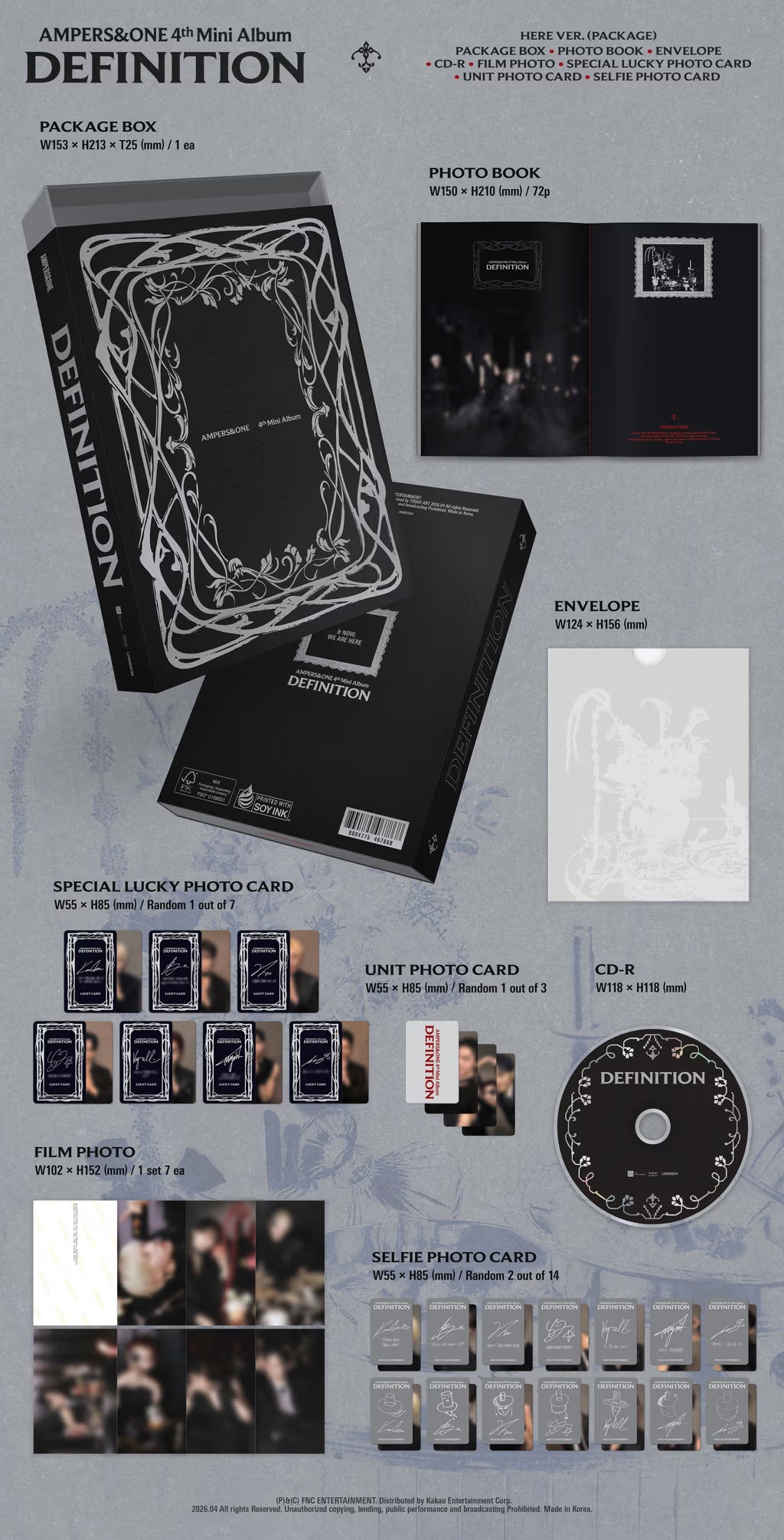 AMPERSANDONE 4TH MINI ALBUM [DEFINITION] ARE VER.