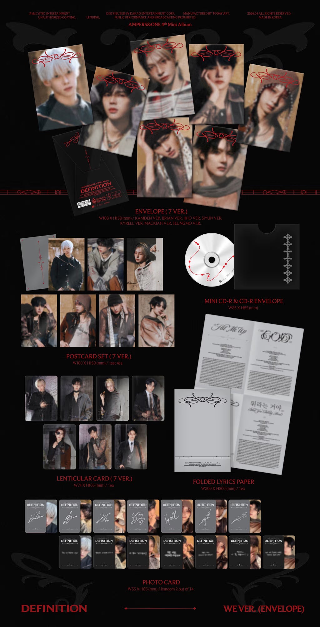 AMPERSANDONE 4TH MINI ALBUM [DEFINITION] WE VER.