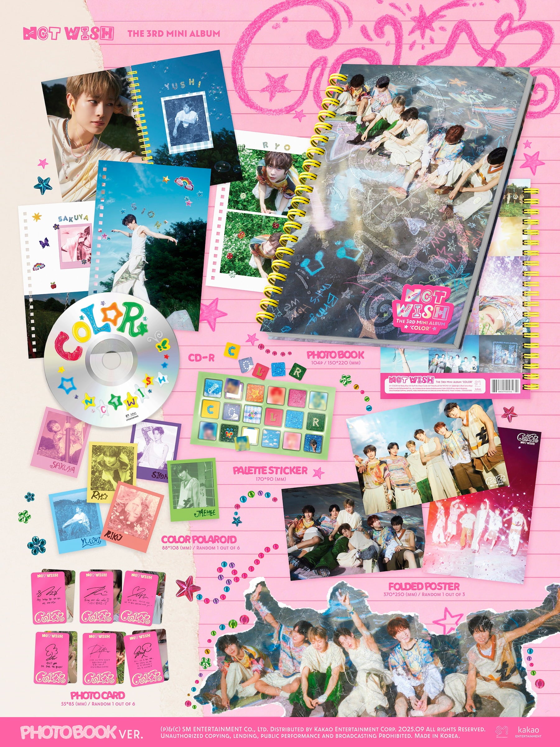 NCT WISH 3RD MINI ALBUM [COLOR] PHOTOBOOK VER.