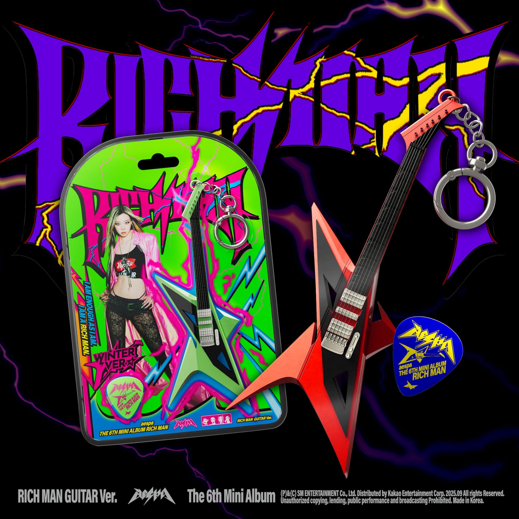 AESPA MINI 6TH ALBUM [RICH MAN] GUITAR VER. (SMART ALBUM)