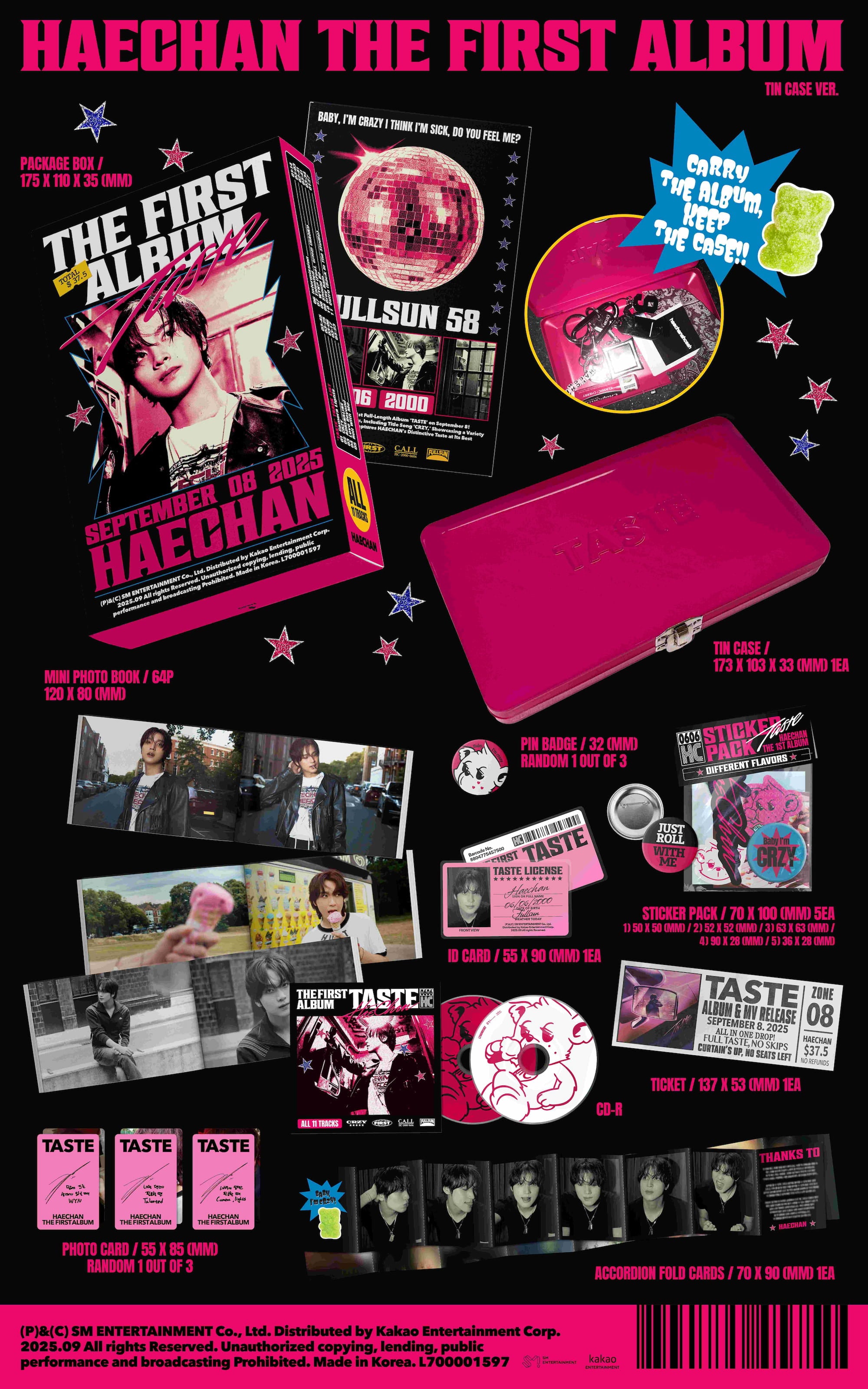 HAECHAN 1ST ALBUM [TASTE] TIN CASE VER.