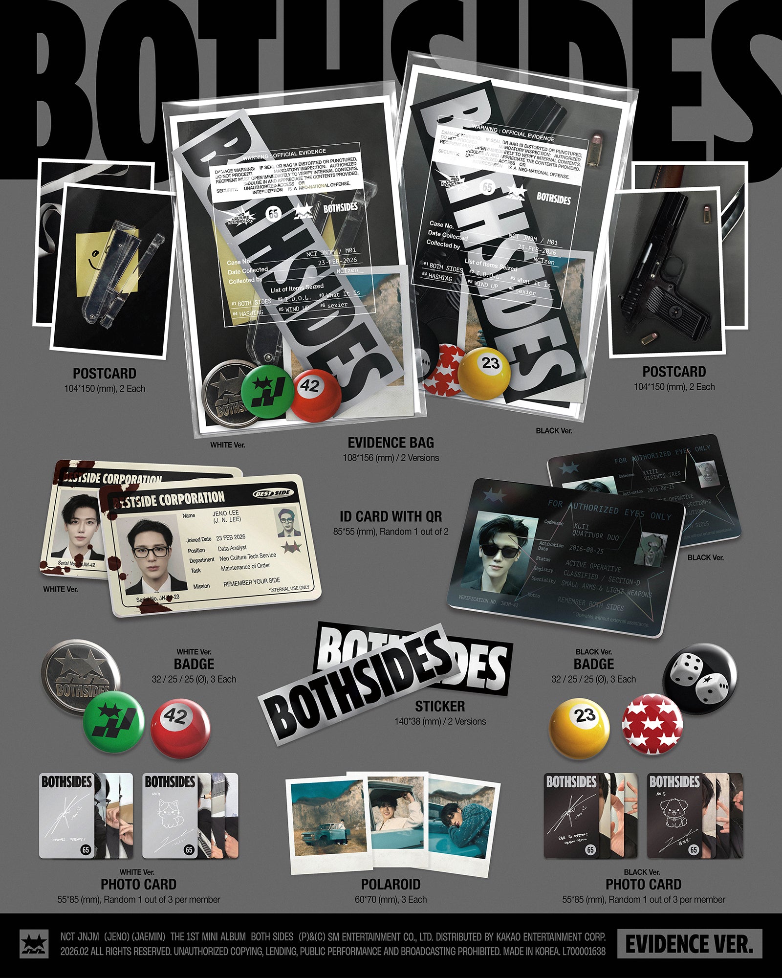 NCTDREAM JNJM 1ST MINI ALBUM [BOTH SIDES] EVIDENCE (SMART) VER.