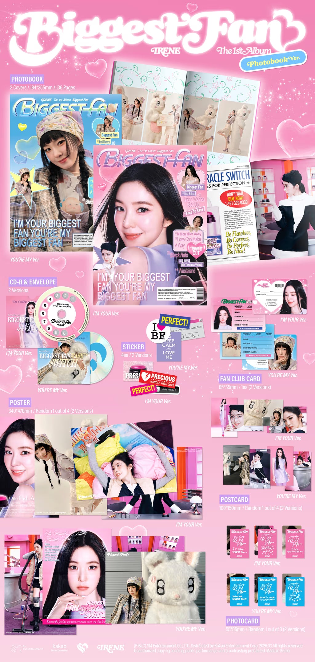 RED VELVET IRENE 1ST ALBUM [BIGGEST FAN] PHOTOBOOK VER.