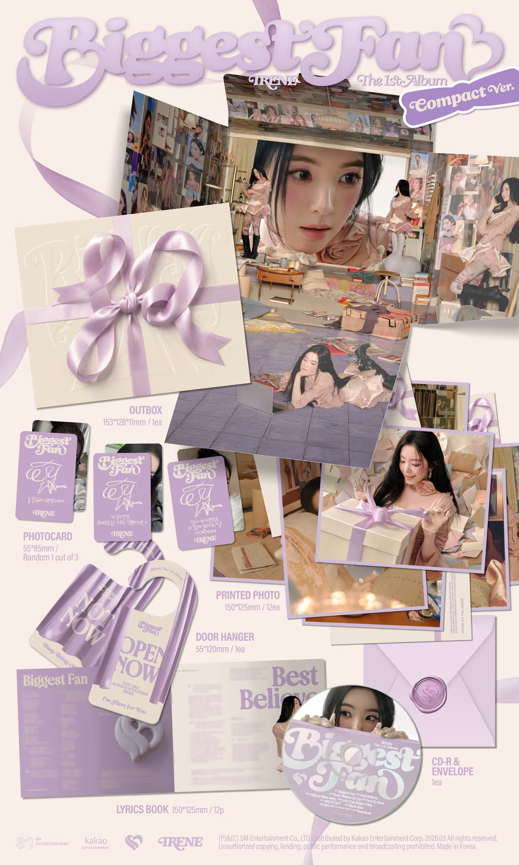 RED VELVET IRENE 1ST ALBUM [BIGGEST FAN] COMPACT VER.