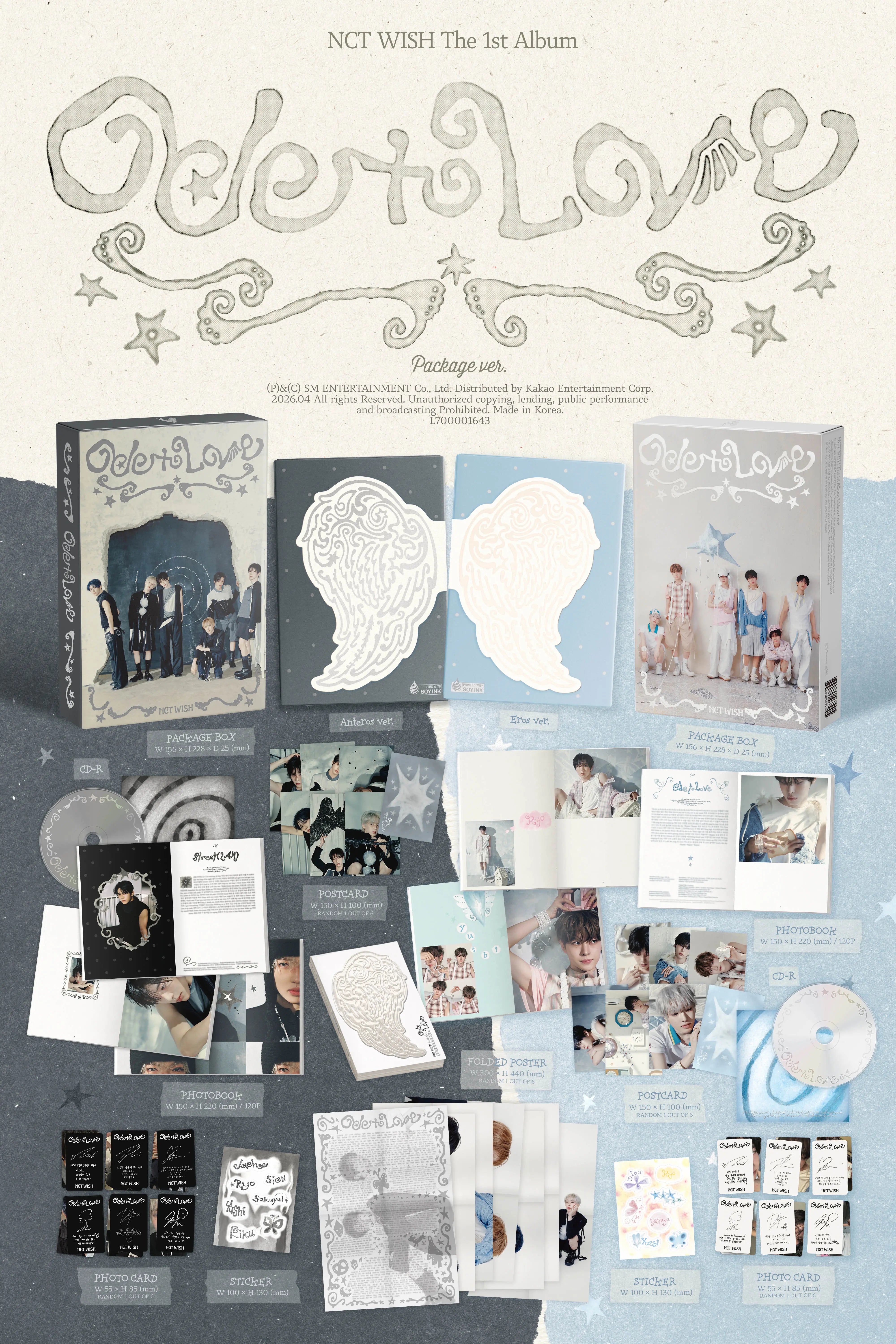NCT WISH 1ST ALBUM [ODE TO LOVE] PACAKGE VER.