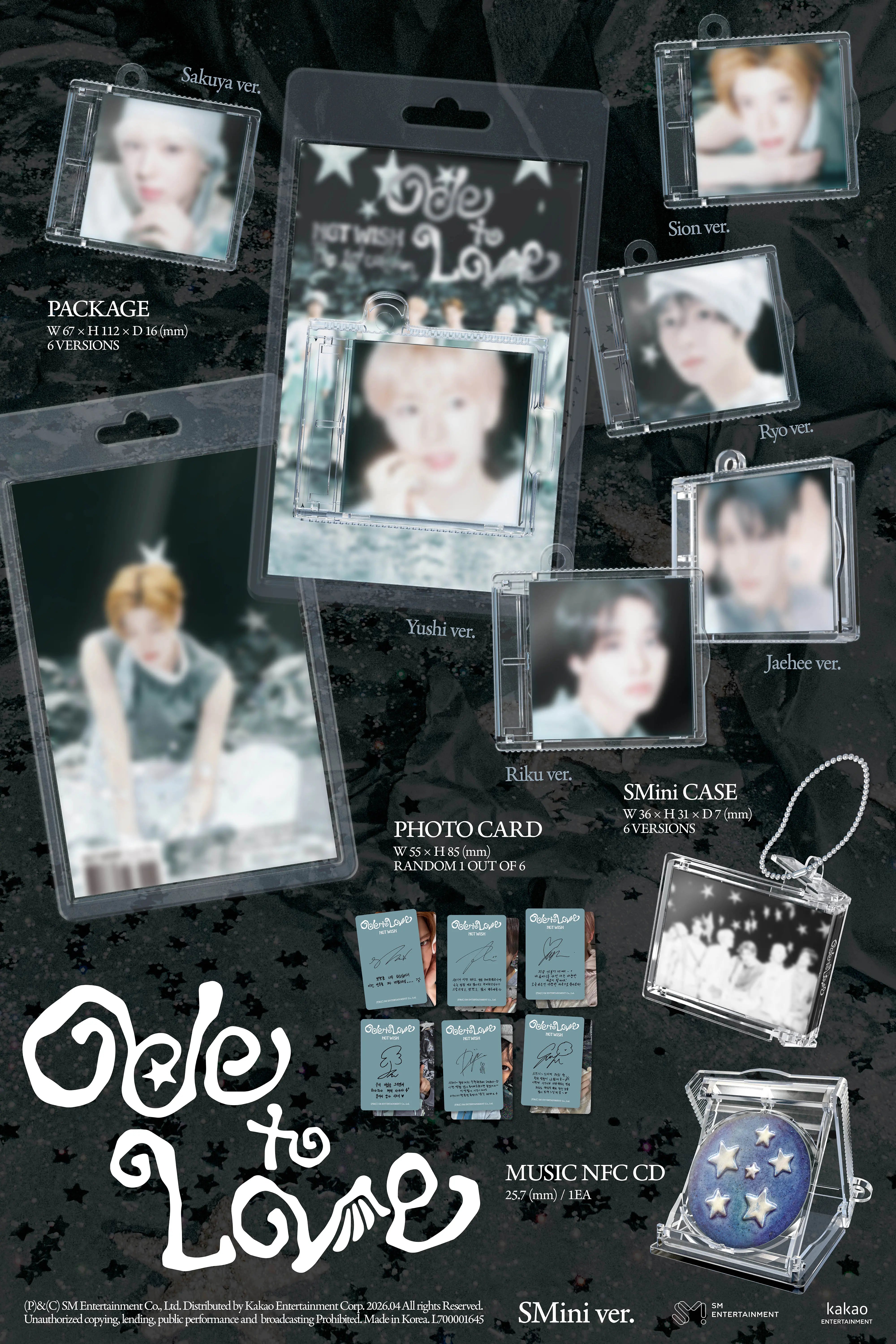 NCT WISH 1ST ALBUM [ODE TO LOVE] SMINI VER.