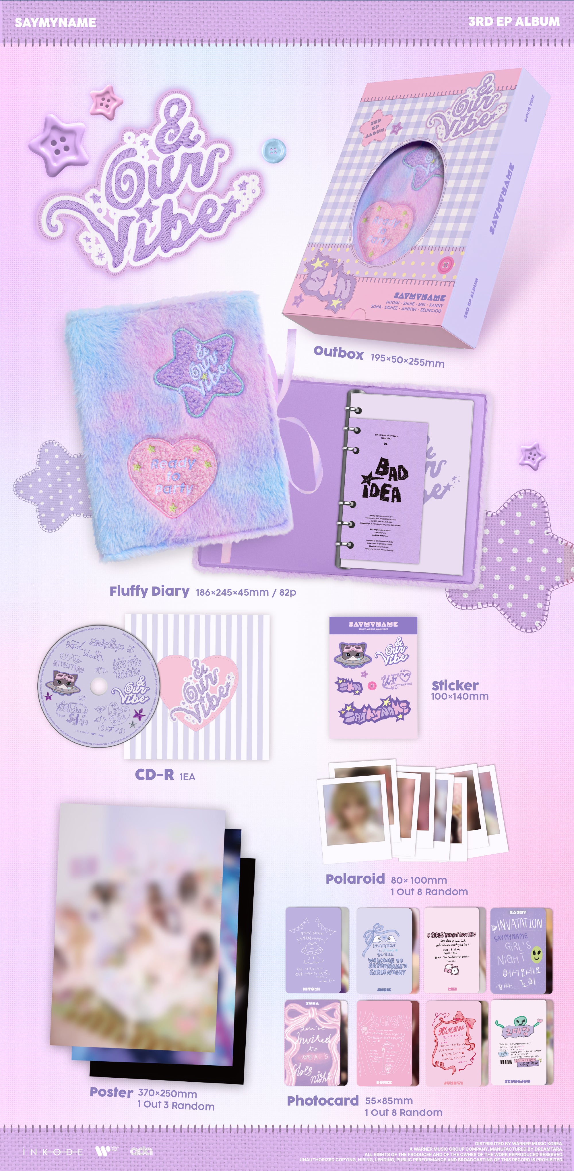 SAY MY NAME 3RD EP ALBUM [&OUR VIBE] (OUR VIBE VER.)