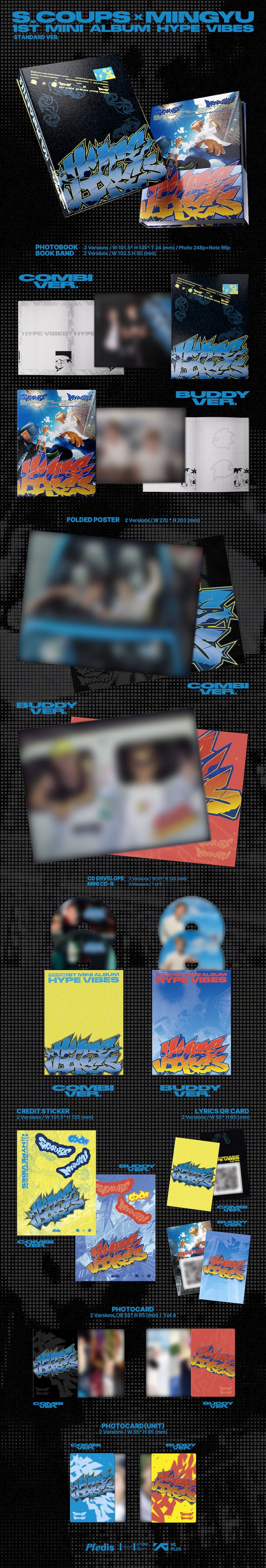 S.COUPS x MINGYU 1ST MINI ALBUM [ HYPE VIBES ] STANDARD VER. + WEVERSE POB
