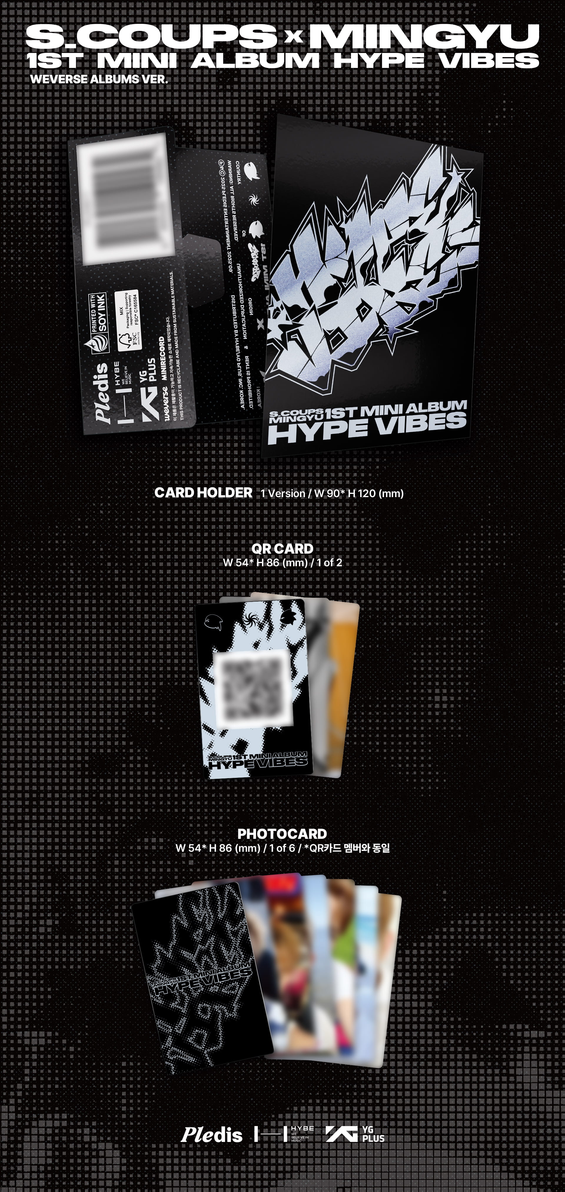 S.COUPS x MINGYU 1ST MINI ALBUM [ HYPE VIBES ] WEVERSE VER. + WEVERSE POB