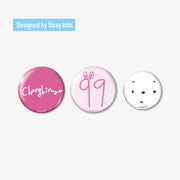 STRAYKIDS WOLRD TOUR [RUN IT JAPAN] OFFICIAL MD BADGE SET (3 PIECES) CHANGBIN