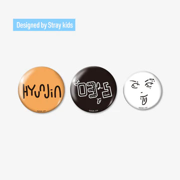 STRAYKIDS WOLRD TOUR [RUN IT JAPAN] OFFICIAL MD BADGE SET (3 PIECES) HYUNJIN