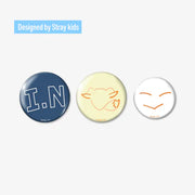 STRAYKIDS WOLRD TOUR [RUN IT JAPAN] OFFICIAL MD BADGE SET (3 PIECES) I.N