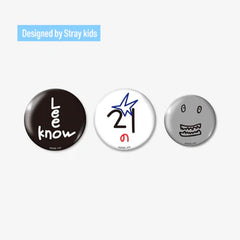 STRAYKIDS WOLRD TOUR [RUN IT JAPAN] OFFICIAL MD BADGE SET (3 PIECES) LEE KNOW