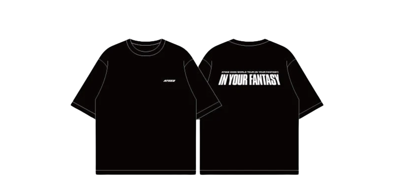 ATEEZ IN YOUR FANTASY 2025 WORLD TOUR FROMM STORE OFFICIAL MD T-SHIRT