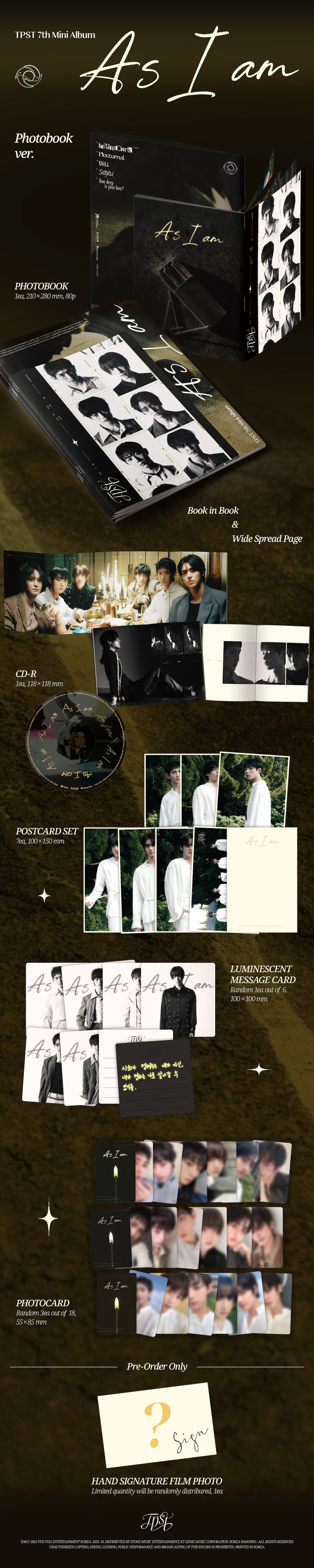 TEMPEST  7TH MINI ALBUM [AS I AM]