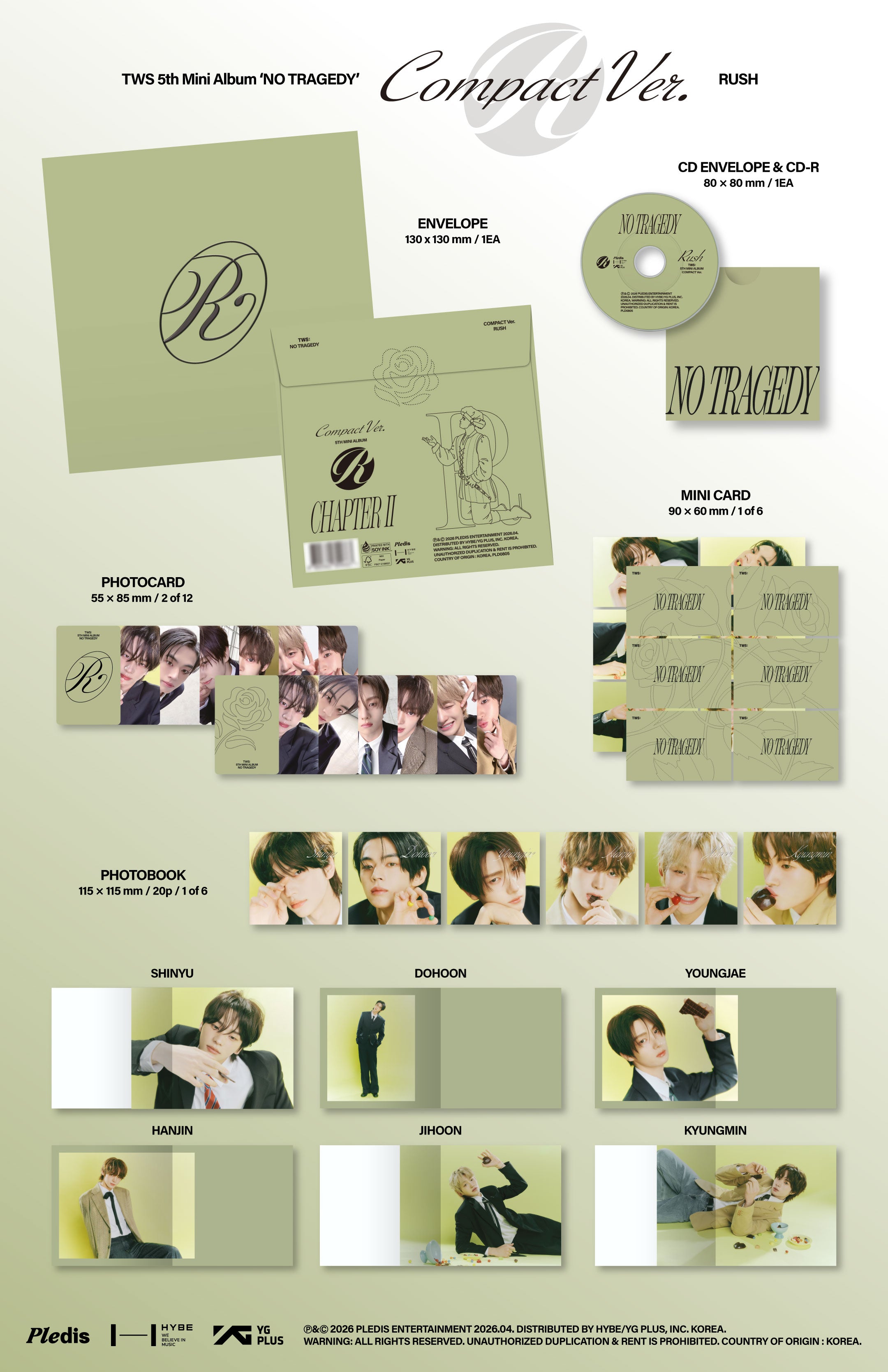 TWS 5TH MINI ALBUM [NO TRAGEDY] RUSH VER.
