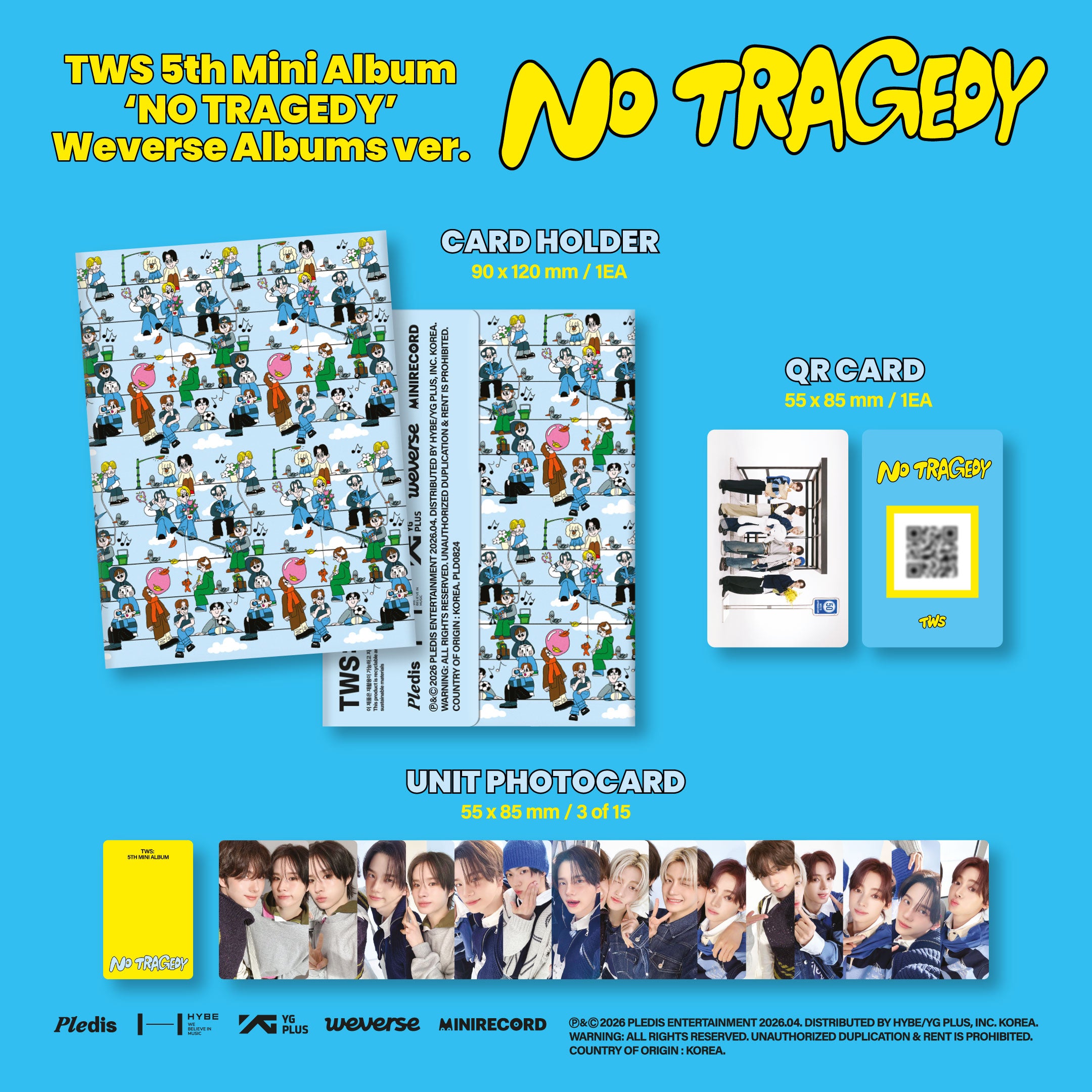 TWS 5TH MINI ALBUM [NO TRAGEDY] WEVERSE ALBUM VER.