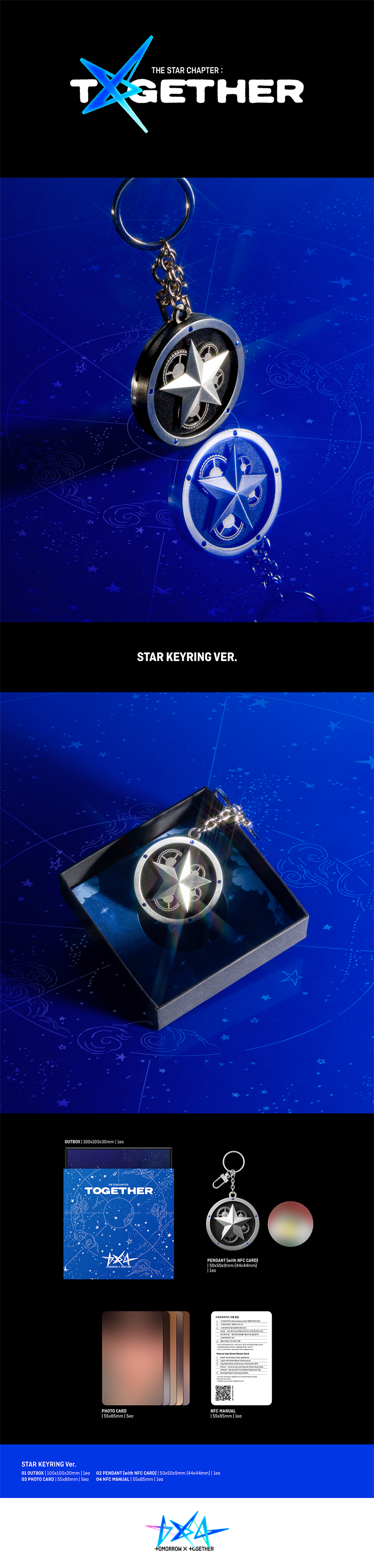 TXT 4TH MINI STAR CHAPTER [TOGETHER]  KEYRING VER.