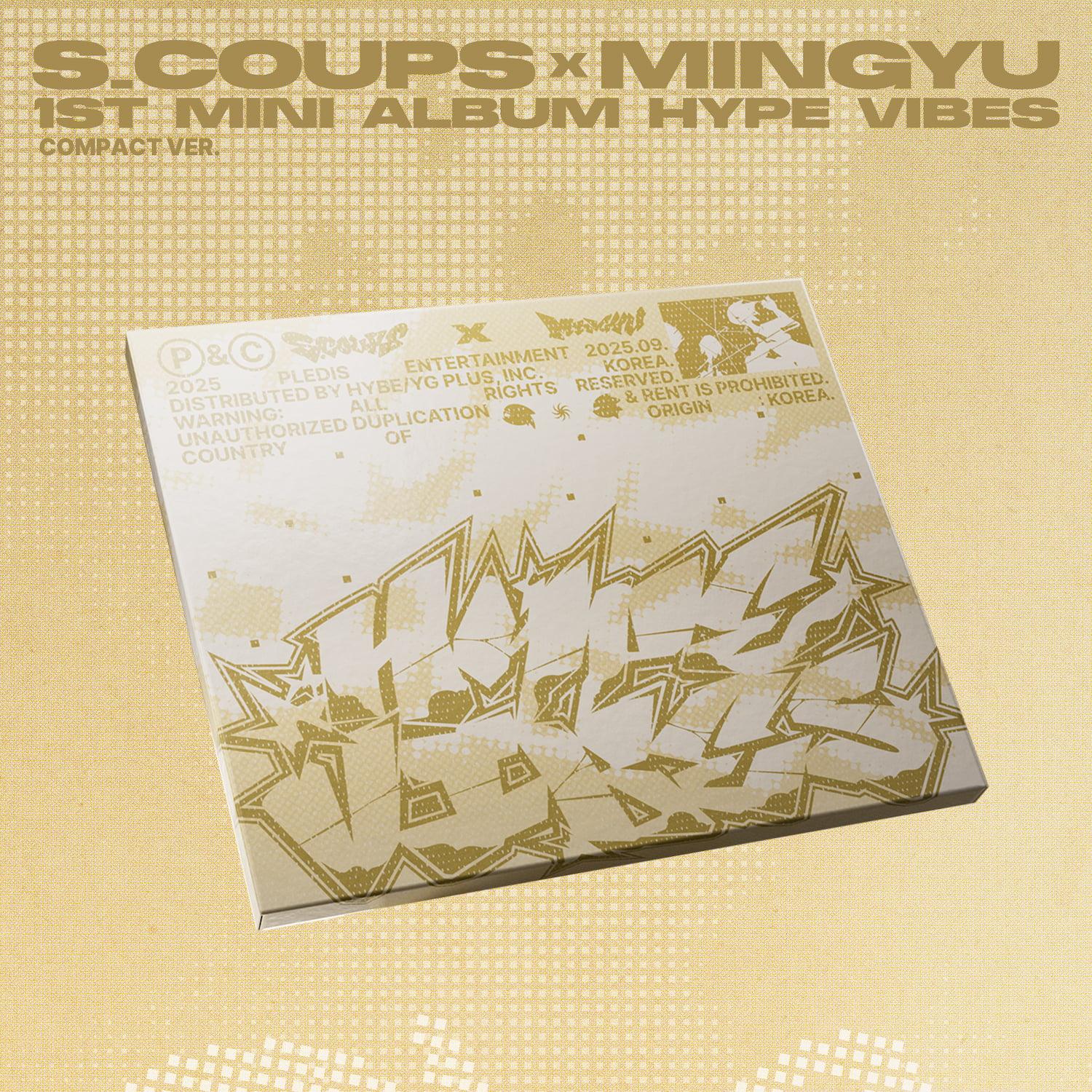 S.COUPS x MINGYU 1ST MINI ALBUM [ HYPE VIBES ] COMPACT VER. + WEVERSE POB (RANDOM OF 3 VERSION)
