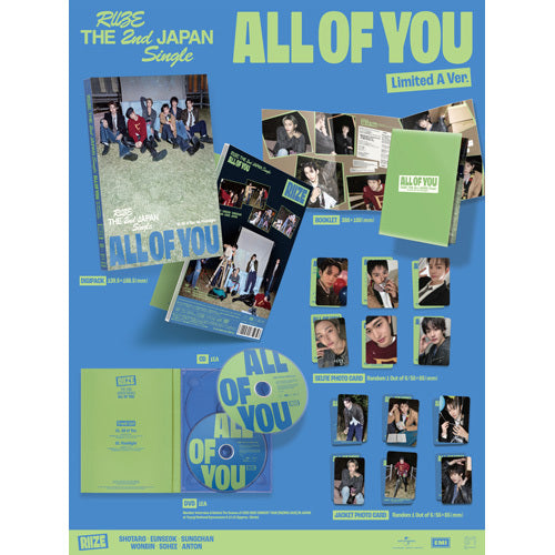 RIIZE 2ND JAPANESE ALBUM [ALL OF YOU] LIMITED A EDITION 【CD MAXI】【+DVD】