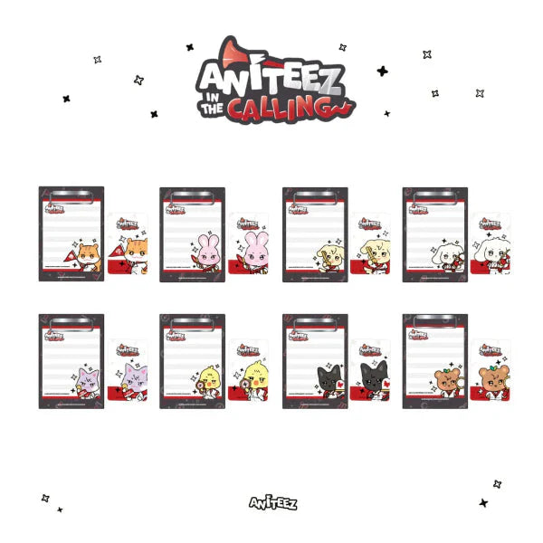 ATEEZ ANITEEZ IN THE CALLING OFFICIAL MD MINI CLIPBOARD & MEMO PAD SET