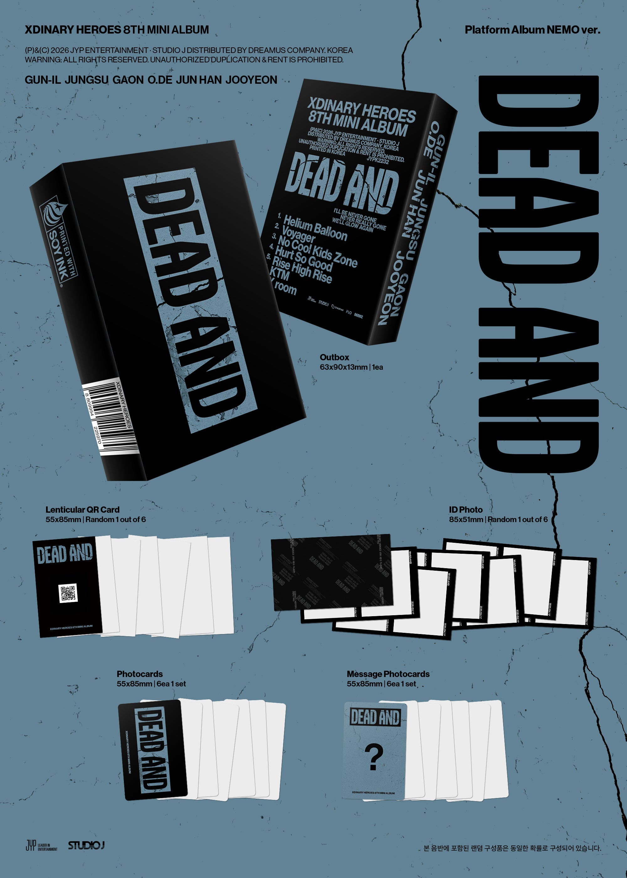 XDINARY HEROES 8TH MINI ALBUM [DEAD AND] PLATFORM (NEMO) VER.