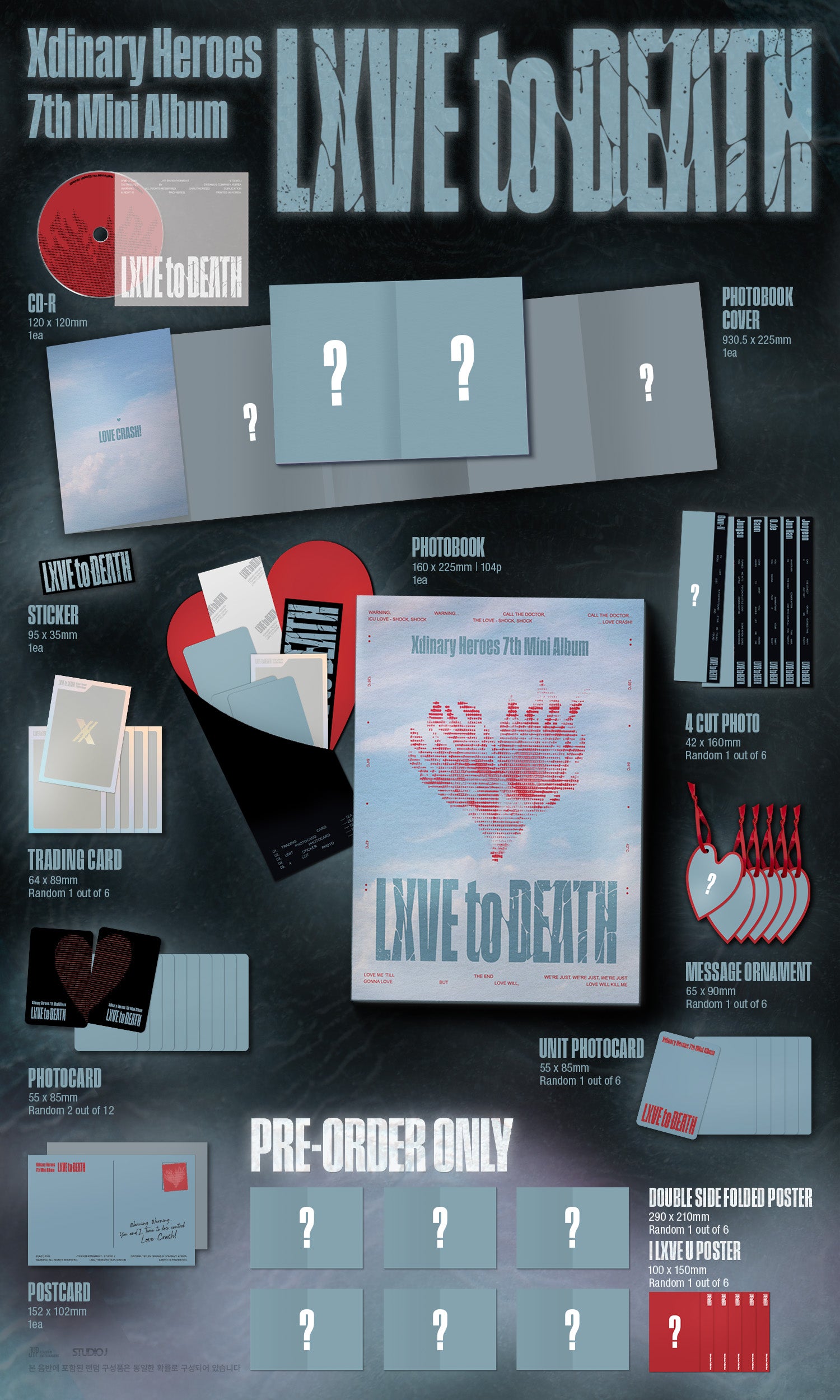 XDINARY HEROES 7TH MINI ALBUM [LXVE to DEATH] PHOTOBOOK VER.