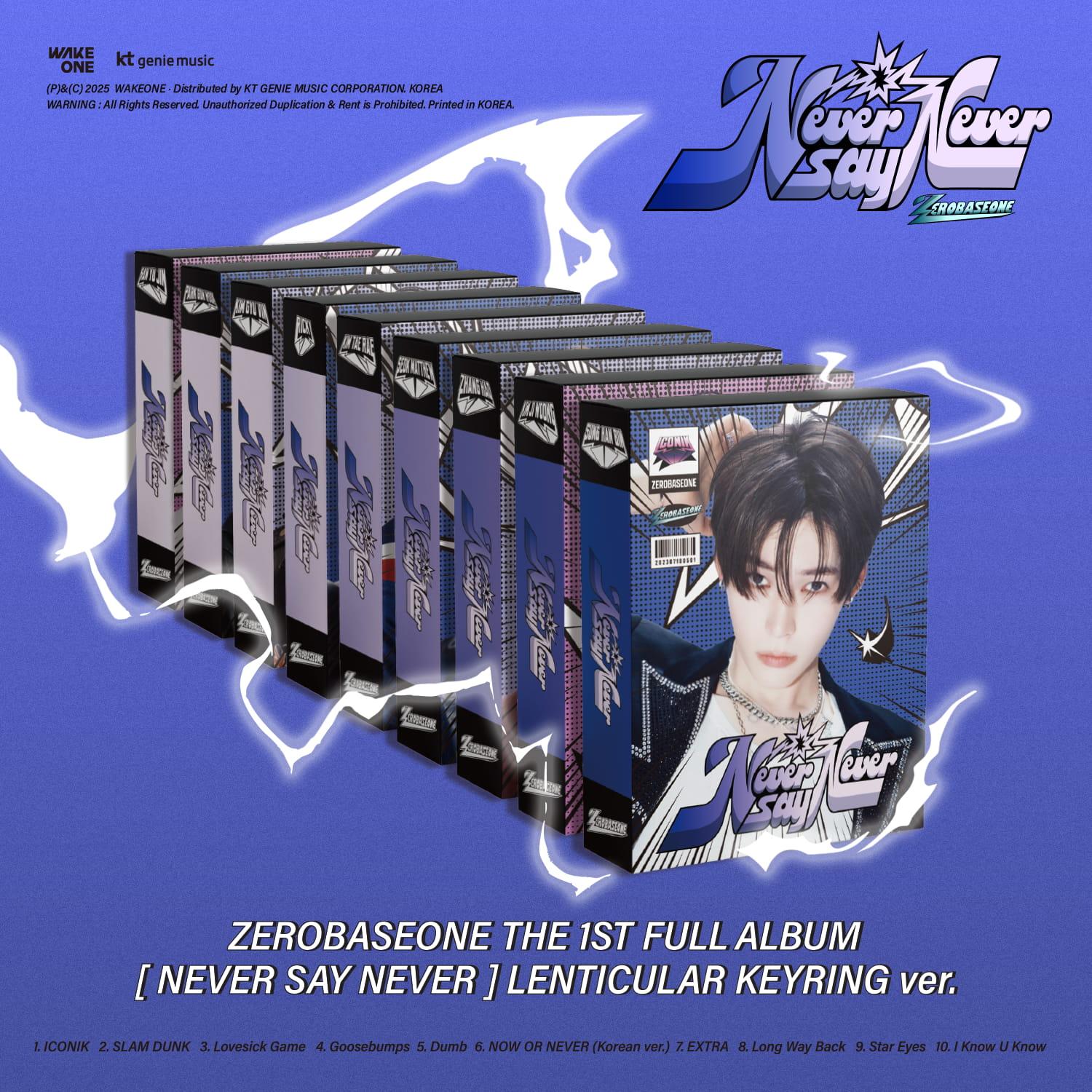 ZEROBASEONE THE 1ST FULL ALBUM [NEVER SAY NEVER] LENTICULAR KEYRING VER.