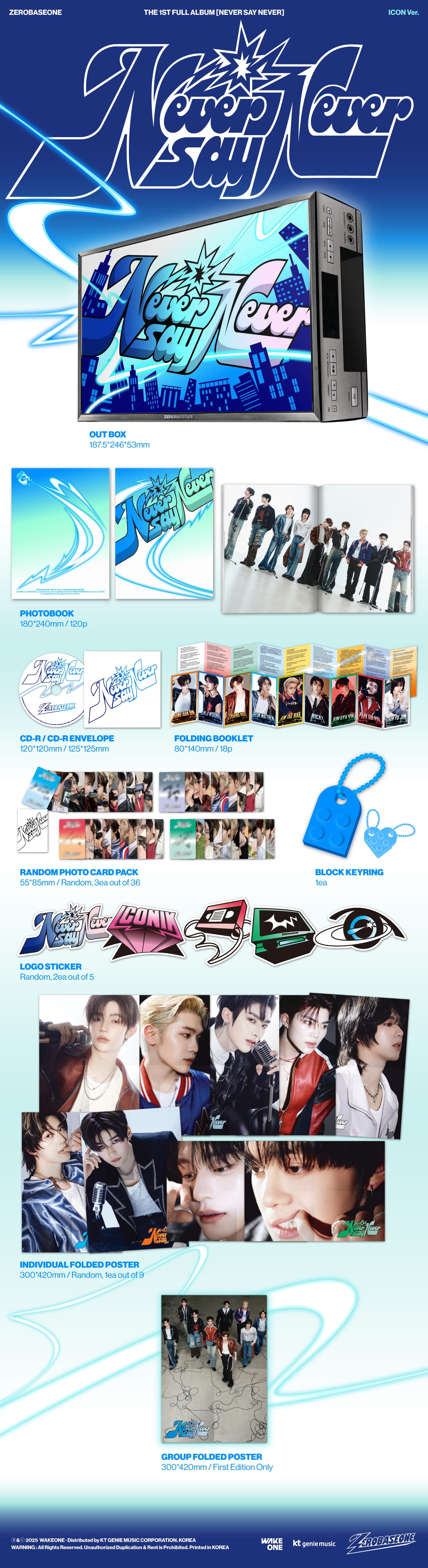 ZEROBASEONE THE 1ST FULL ALBUM [NEVER SAY NEVER] PHOTOBOOK VER.
