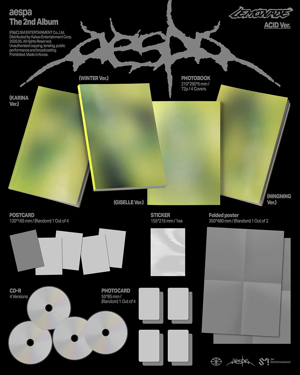 AESPA 2ND ALBUM [LEMONADE] ACID VER.