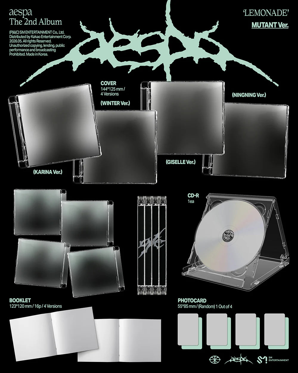 AESPA 2ND ALBUM [LEMONADE] MUTANT VER.