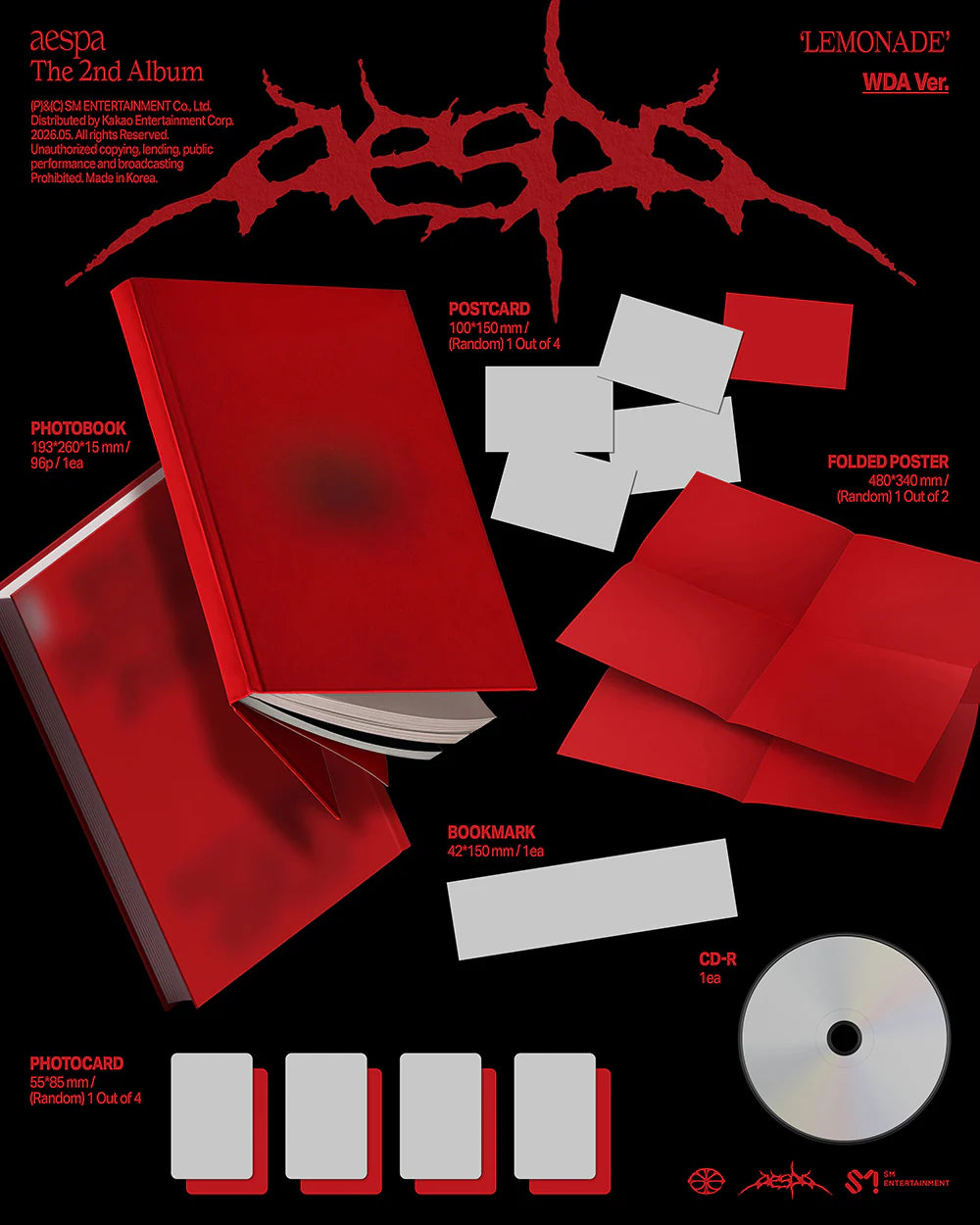 AESPA 2ND ALBUM [LEMONADE] WDA VER.