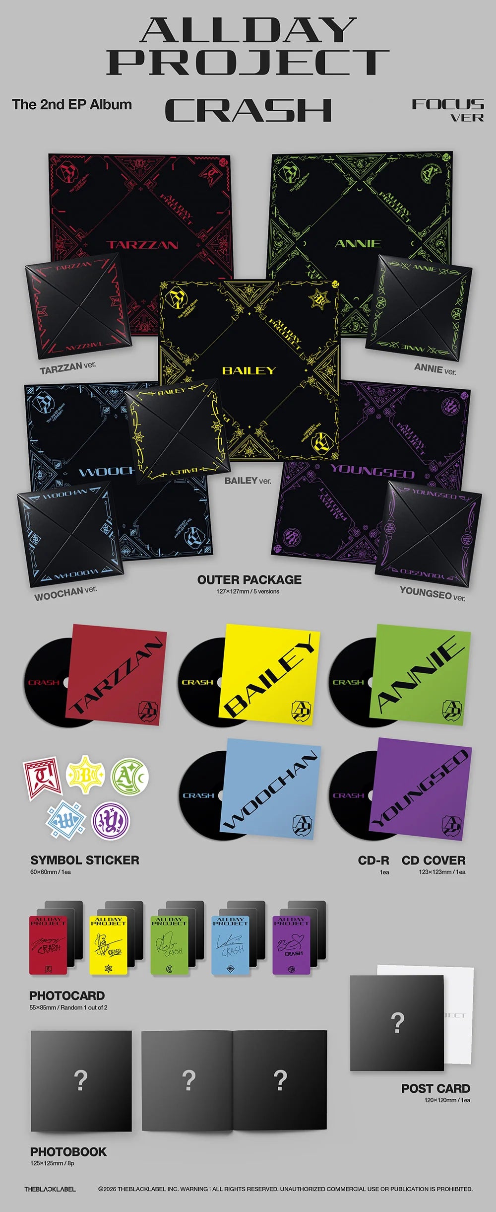 ALLDAY PROJECT The 2nd EP Album 'CRASH' FOCUS ver.