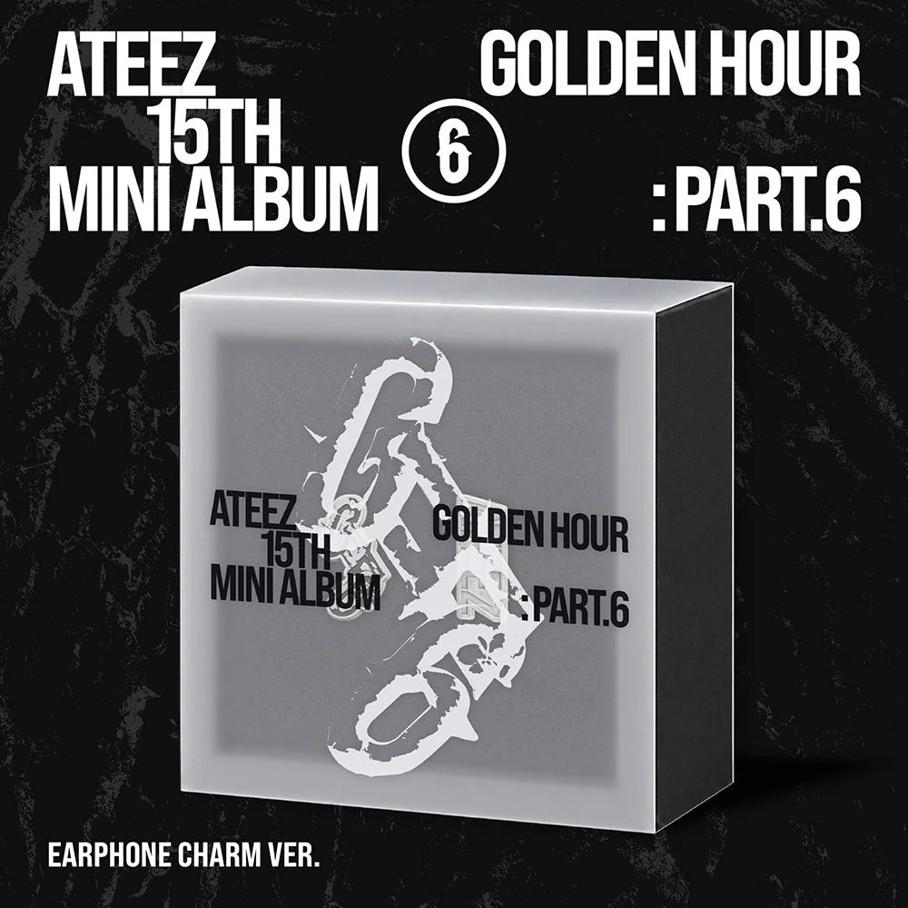 ATEEZ GOLDEN HOUR : Part.6 - 15th Mini Album - EARPHONE CHARM Ver. (Pre-Order)