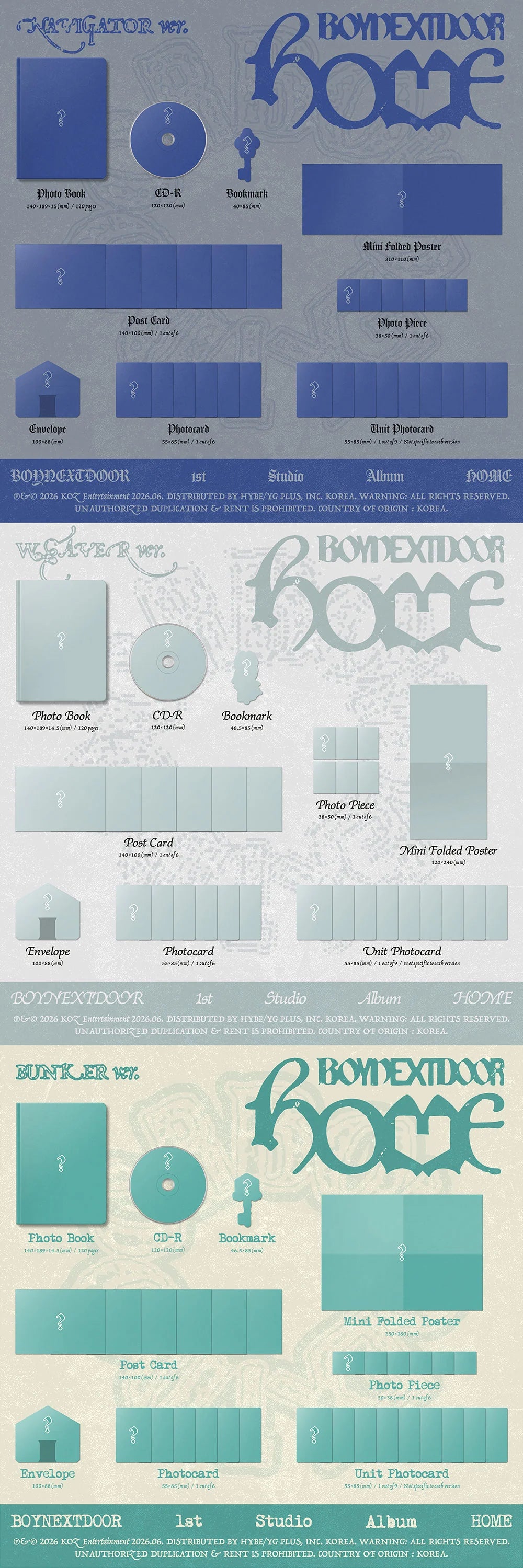 BOYNEXTDOOR 1ST STUDIO ALBUM [HOME]