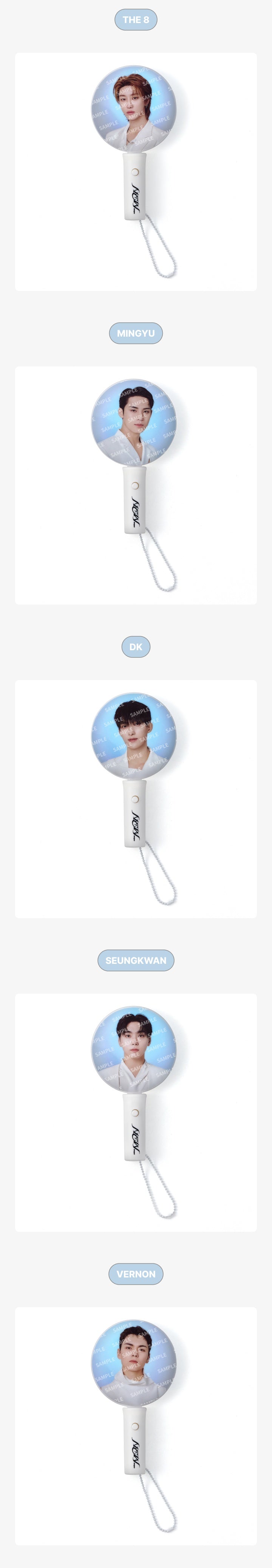 SEVENTEEN NEW 2025 WORLD TOUR OFFICIAL MD MINI LIGHT PICKET KEYRING
