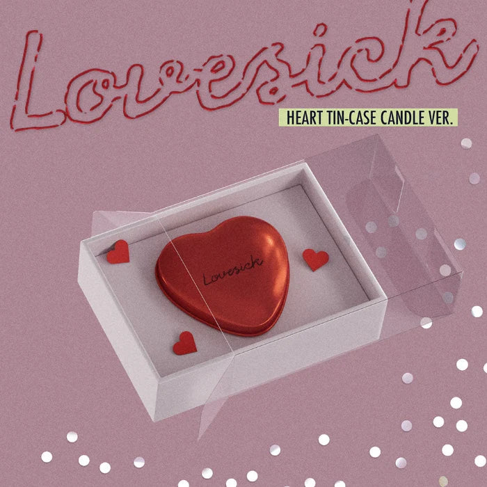 CHAERYEONG - Lovesick 1st Mini Album - HEART TIN-CASE CANDLE Ver. (Pre-Order)