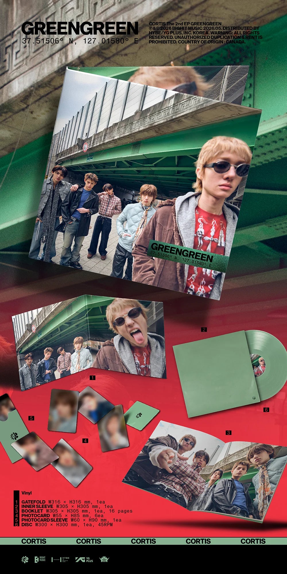 CORTIS 2ND EP [GREENGREEN] VINYL VER.