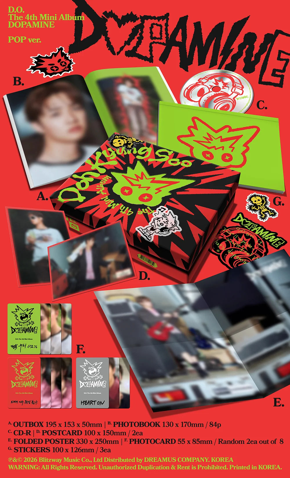 D.O THE 4TH MINI ALBUM [DOPAMINE] POP VER.