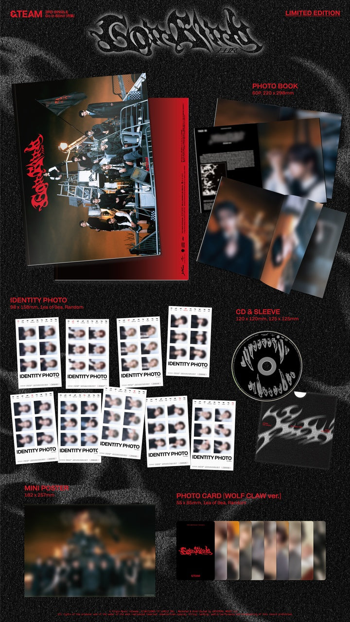 &TEAM 3RD SINGLE [GO IN BLIND] LIMITED EDITION + Weverse JP pob