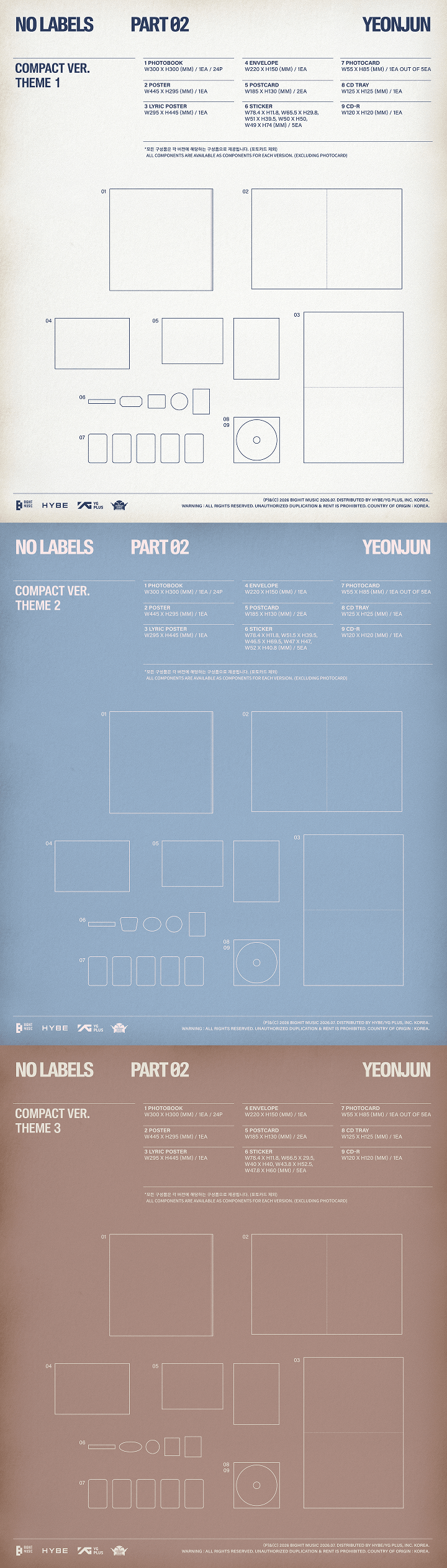 TXT YEONJUN [NO LABELS: PART 02] COMPACT VER.
